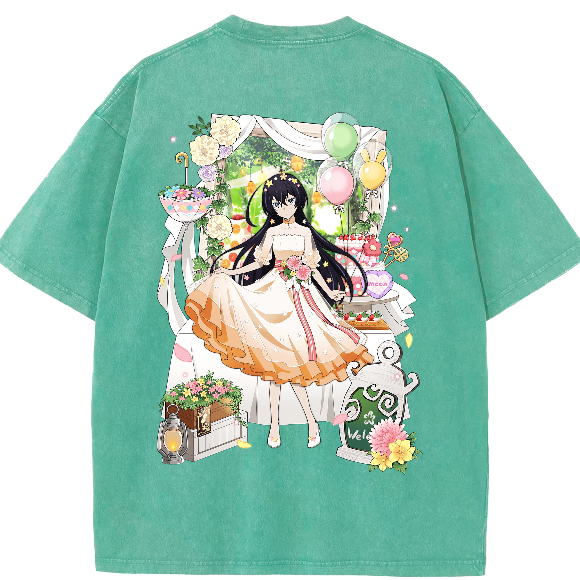（画像用） 文豪ストレイドッグス Bungo Stray Dogs 綿100% ヴィンテージ風 半袖Tシャツ（背面プリント）